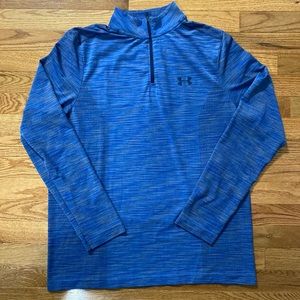 Under armour threadbone fitted heatgear zip up size large